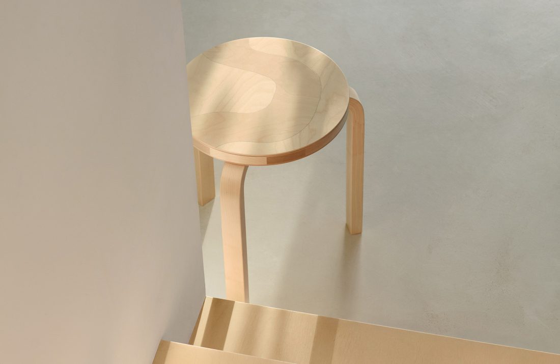 Artek + Marimekko Stool 60, Seireeni