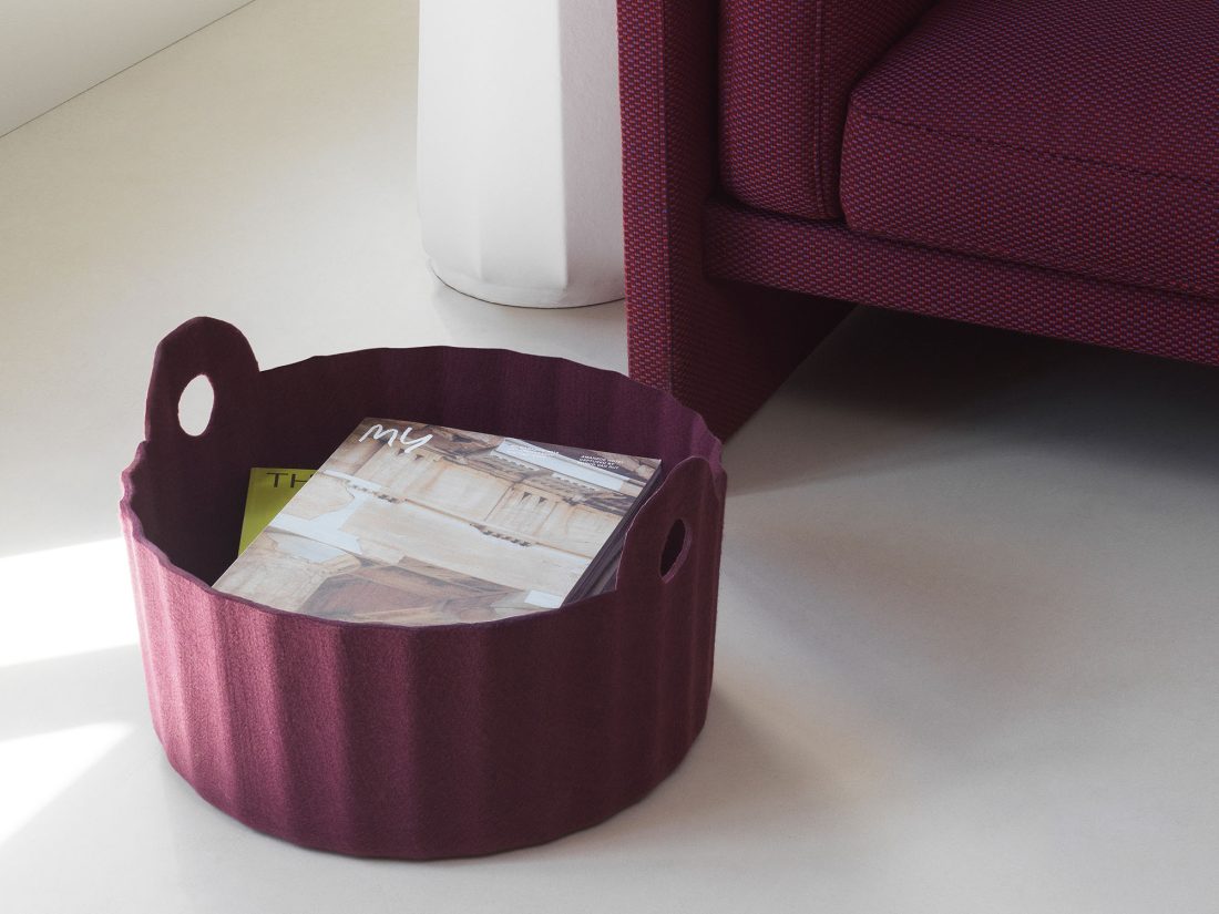 COLU Basket, Burgundy