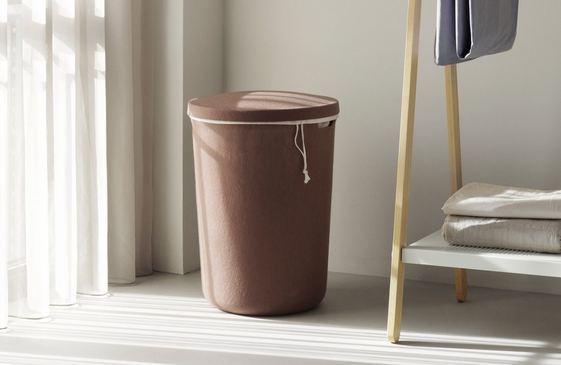 HIDE Laundry Basket, Brown