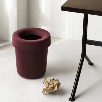 HIDE Office Bin Off, Burgundy