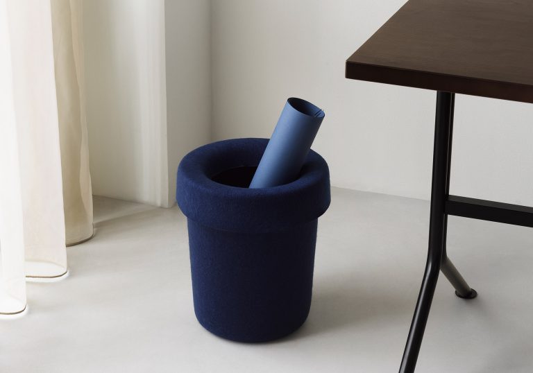 HIDE Office Bin Off, Dark Blue