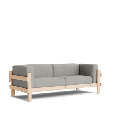KUBE Sofa 3-Seater, Pine - Remix 133