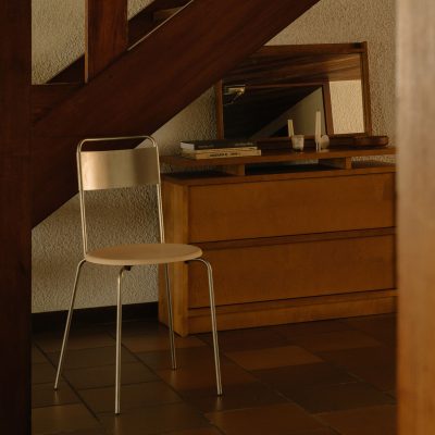 PETIT ROND Chair, Leather Seat