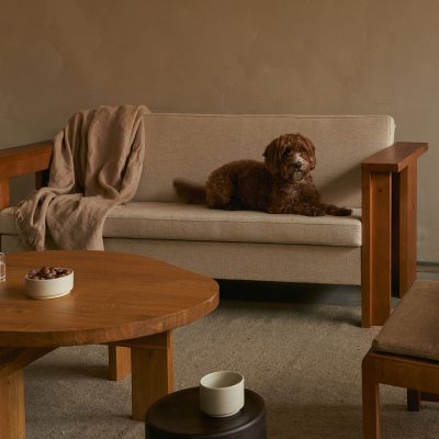 SYMMETRY Couch, Oat Fabric