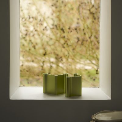 PAIR Candleholder H:18, Green