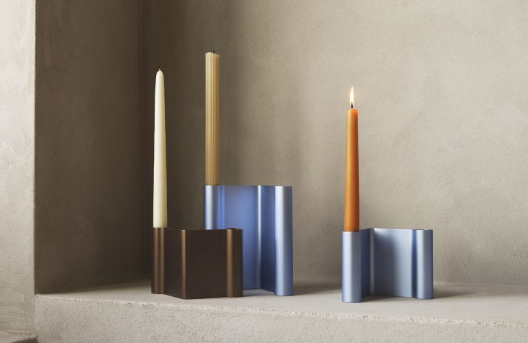 PAIR Candleholder H:18, Green