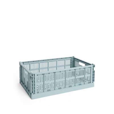 HAY COLOUR CRATE Large - Dusty Blue