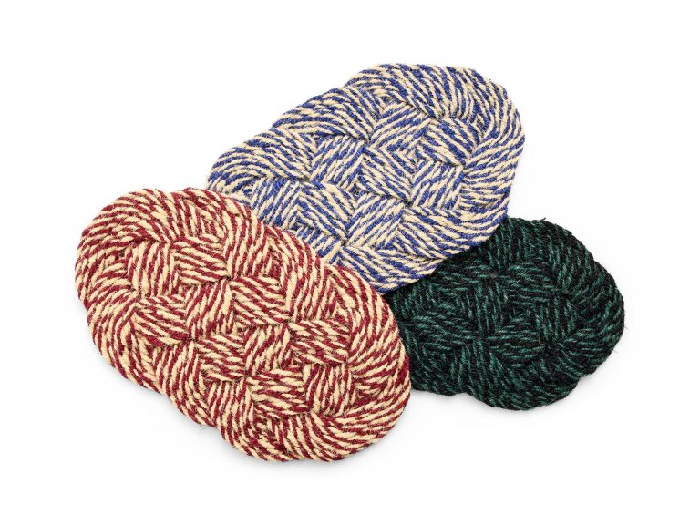 COCO Door Mat Swirl Bordeaux & Off White