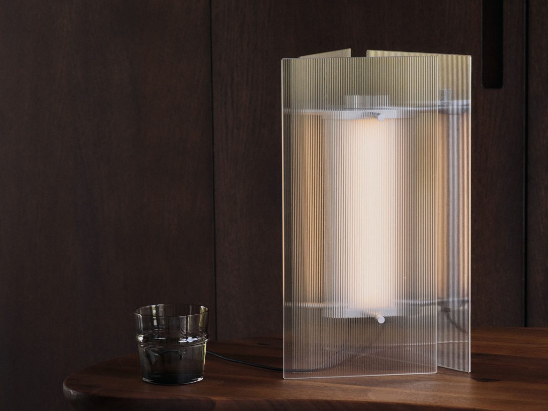 OESTE Table Lamp, Clear Glass
