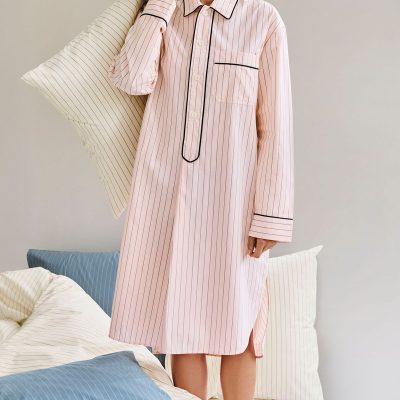 FINELINE Long Nightshirt Soft Pink
