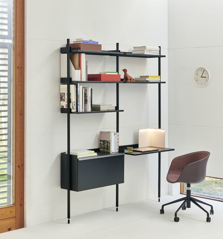 PIER System 11 Desk, White/Aluminium