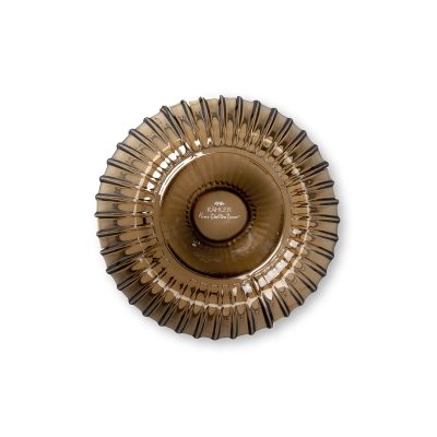 HAMMERSHØI Vase Glass H18.5 Wood, Walnut