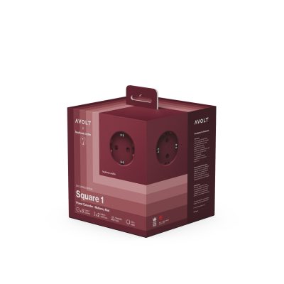 SQUARE 1 Bauhaus Archiv, Mulberry Red