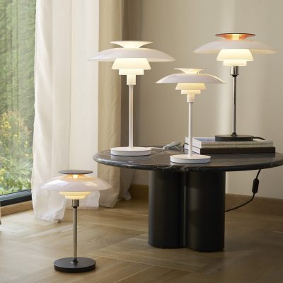 PH 80 Portable, Opal White/High Lustre Chrome Plated