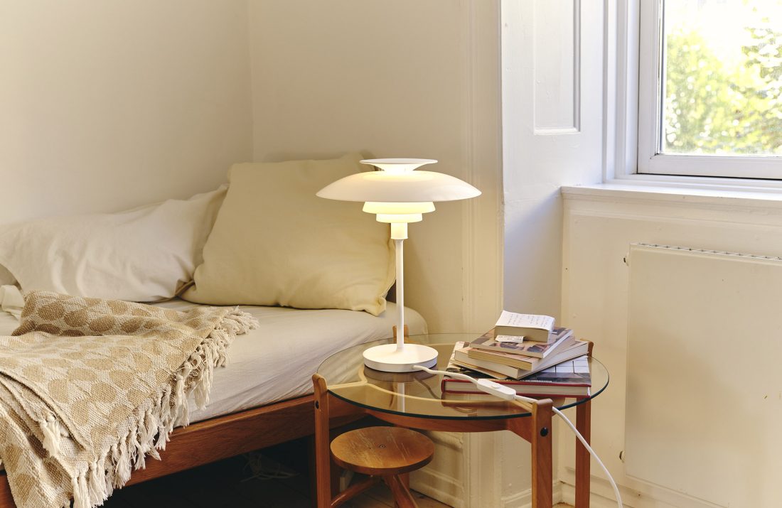 PH 80 Table, Opal White/White