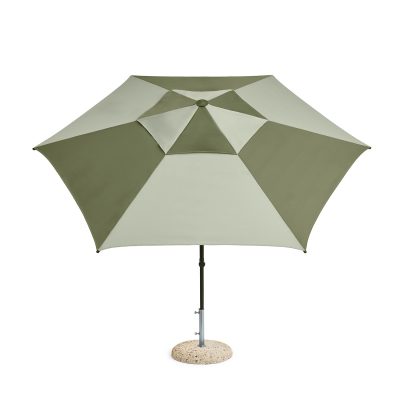 TERRAZZA Parasol Hexagon, Green/Dark Green