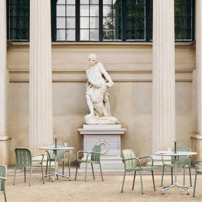 DEVILLE Table ø55, Silver Grey
