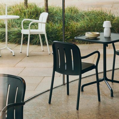 DEVILLE Table ø55, Silver Grey