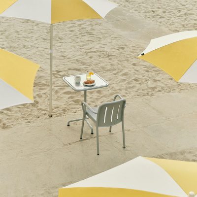 TERRAZZA Parasol Octagon, Off White/Ochre