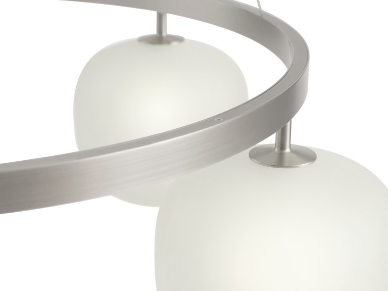 RIME CHANDELIER, White