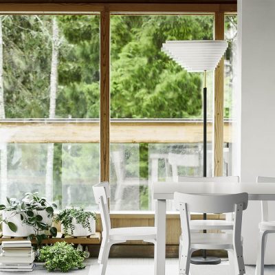 Floor Light A805 "Angel Wing", Nickel