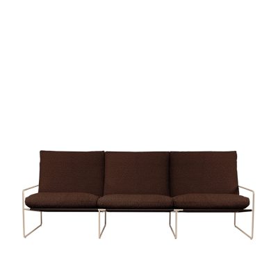 DESERT Sofa 3 Seater, Pure Bouclé Chestnut