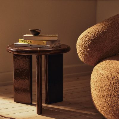 DEYA Side Table, Chestnut Brown