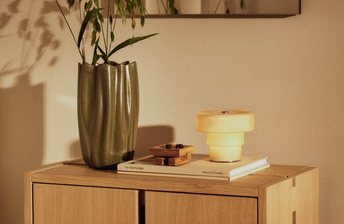 RIPPLE Portable Lamp, Oat