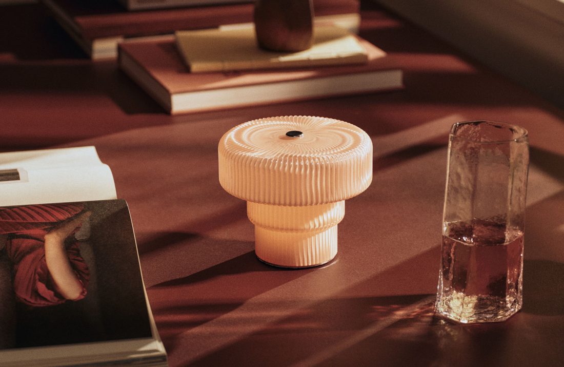 RIPPLE Portable Lamp, Rose