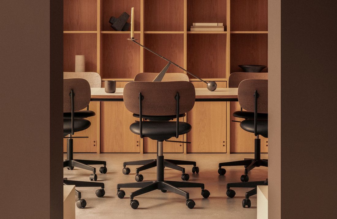 CO Task Chair w. Arms, Uph. Seat