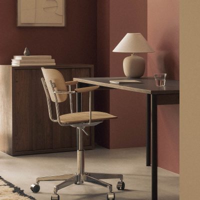 CO Task Chair w. Arms, Uph. Seat