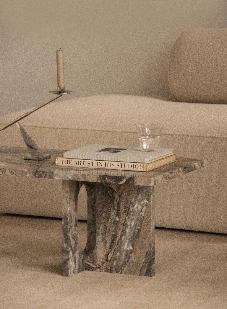ANDROGYNE Lounge Table, Stone/Marble