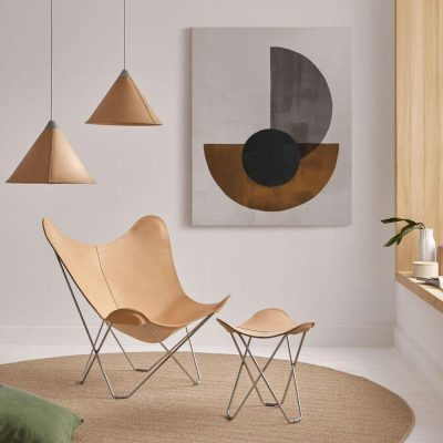 BUTTERFLY Chair, Leather/Chrome