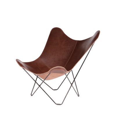 BUTTERFLY Chair, Leather/Black